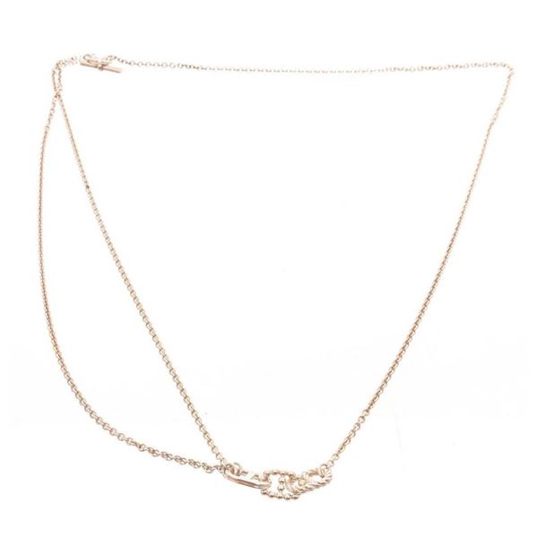 Hermes Silver Chain D Ancre Necklace