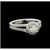 Image 1 : 1.08 ctw Diamond Ring - 14KT White Gold