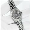 Image 3 : Rolex Ladies Stainless Meteorite String Diamond Dial Gold Bezel With Rolex Box