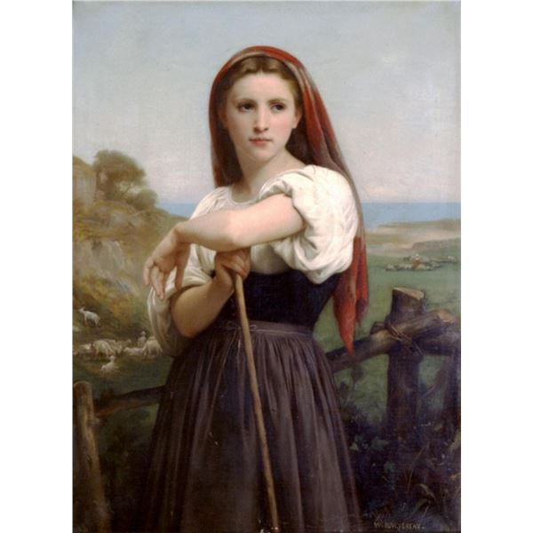 William Bouguereau - Young Shepherdess