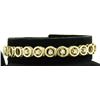 Image 4 : 14k Solid Yellow Gold Round Brilliant Diamond Circle Open Link 7 Inch Bracelet