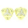 Image 1 : 14kt Yellow Gold 1.80 ctw Diamond Triangular Earrings