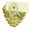 Image 3 : 14kt Yellow Gold 1.80 ctw Diamond Triangular Earrings