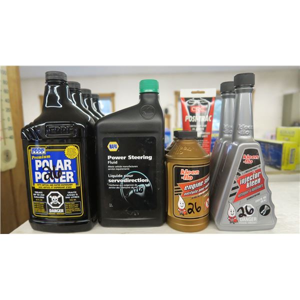 power steering, engine seal, injector clean x 12 pieces