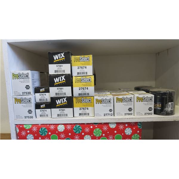 'NAPA' & 'WIX' oil filters x 32 pieces