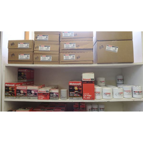 'Motorcraft' oil filters x 44 pieces (SEE PHOTOS FOR MODEL #'S)