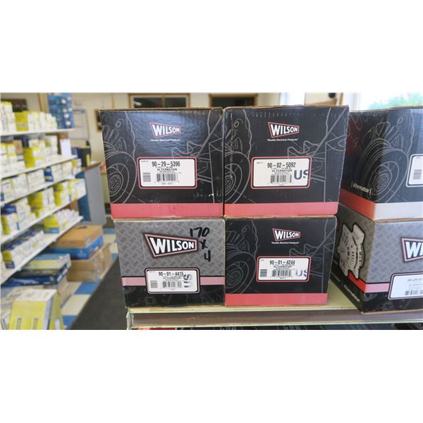 'Wilson' alternators x 4 pieces (SEE PHOTOS FOR MODEL #'S)