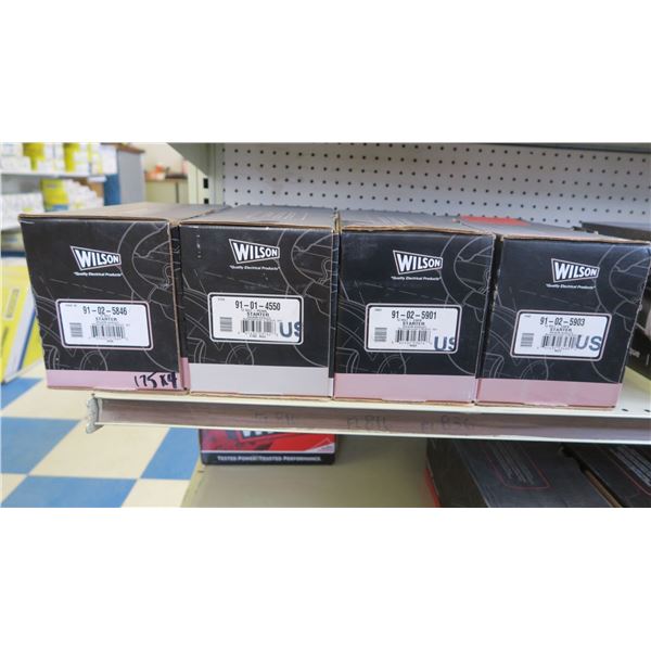 'Wilson' starters x 4 pieces (SEE PHOTOS FOR MODEL #'S)