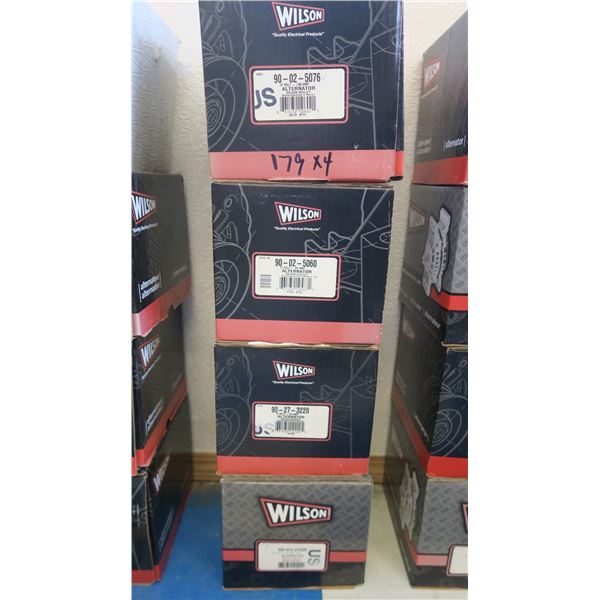 'Wilson' alternators x 4 pieces (SEE PHOTOS FOR MODEL #'S)