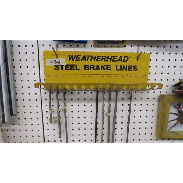 Weatherhead brake line dispay w/ some brake lines