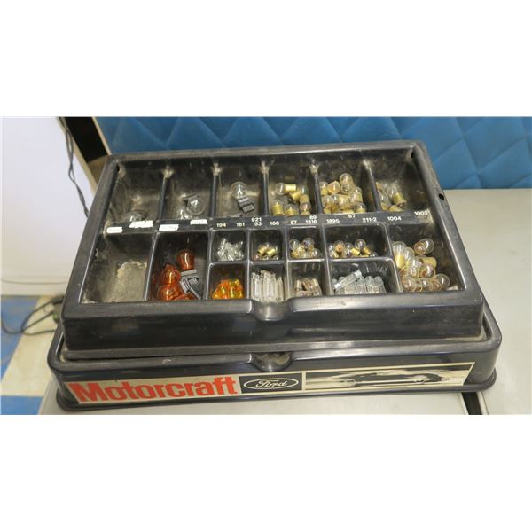 Motorcraft display box filled w/ automotive bulbs