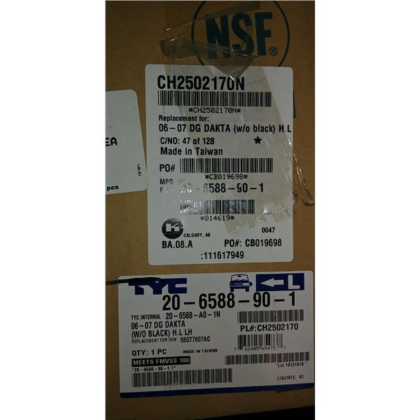 2 mirrors 06-07 Dodge Dakota LH & RH