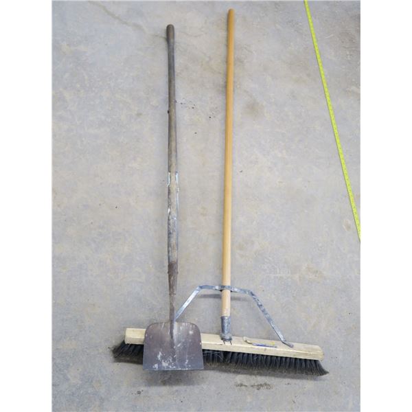 scraper & shop broom