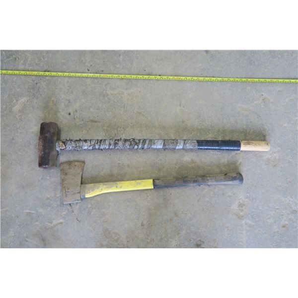 axe & sledge hammer
