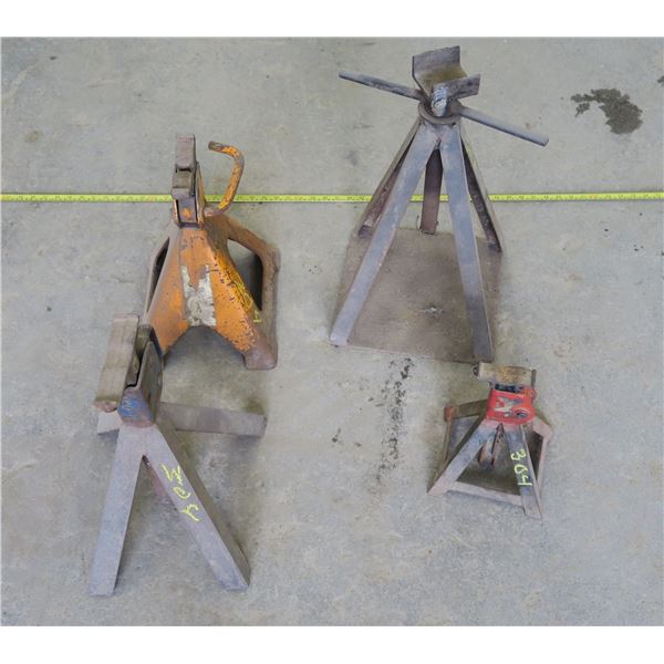 4 misc. size & capacity jack stands