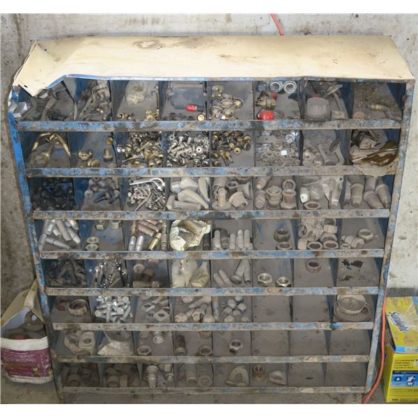 lot rack & studs & valve stems etc