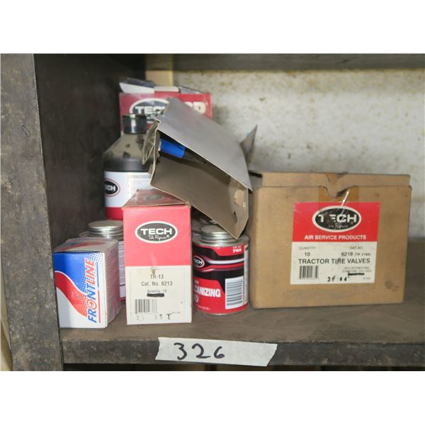 lot of misc tire repair supplies