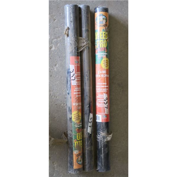 lot of landscape fabric