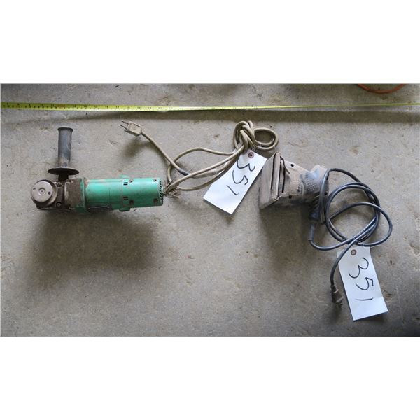 angle grinder & palm sander