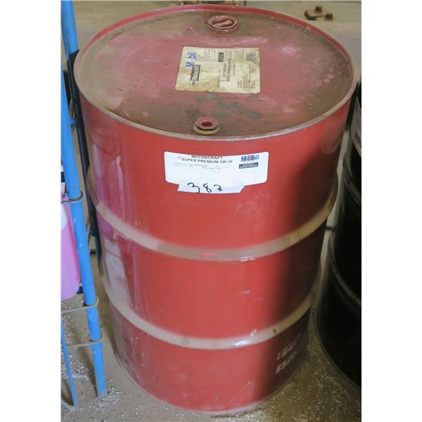 50 gallon partial (1/4? Full) Mobil 5W30