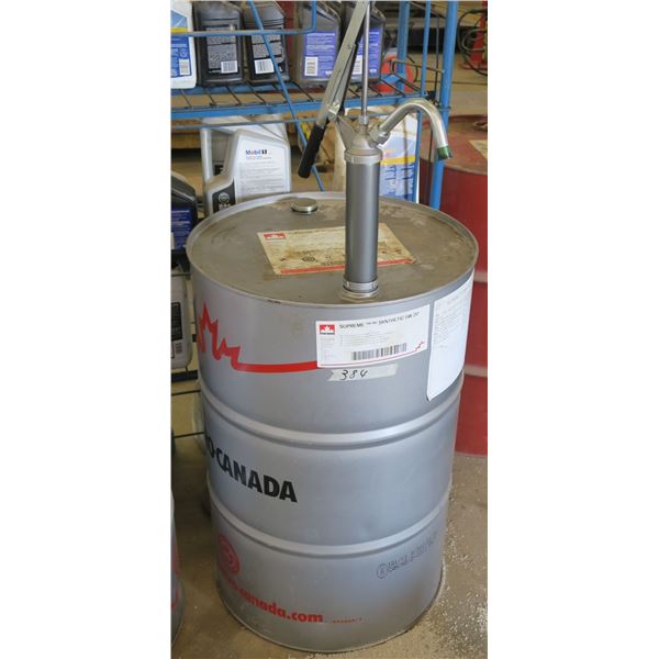 50 gallon (1/2? Full) synthetic 5W20 & pump