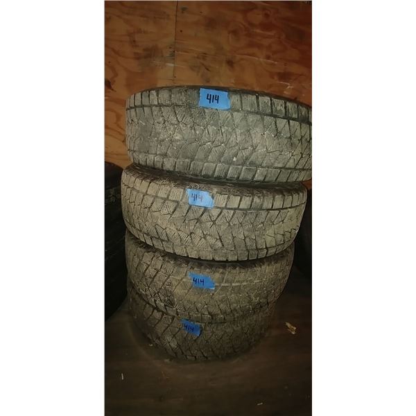 (4) BRIDGESTONE 225/65R17, 4 TIMES BID PRICE