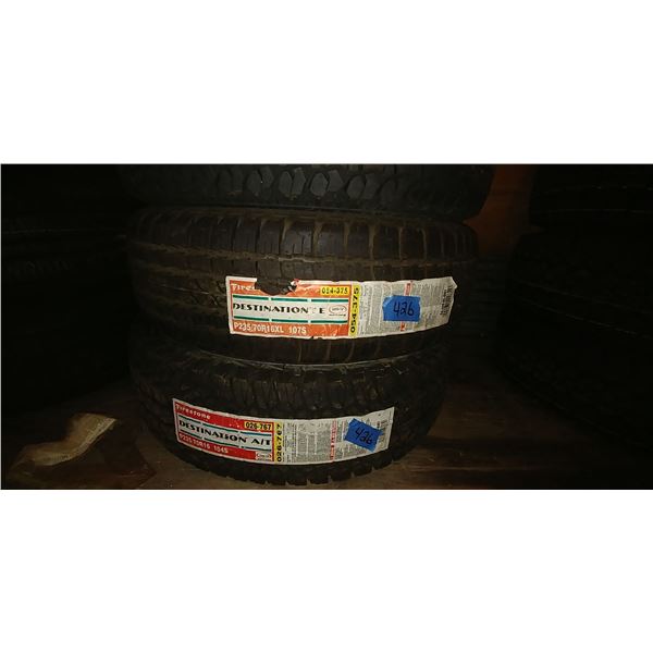 (2) FIRESTONE 235/70R16, 2 TIMES BID PRICE