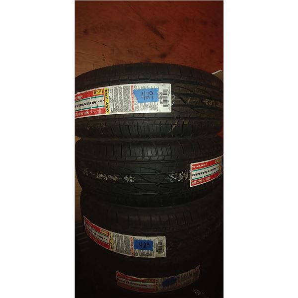 (4) FIRESTONE 245/70R16, 4 TIMES BID PRICE