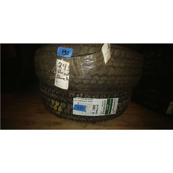 (2) KUMHO 245/70R16, 2 TIMES BID PRICE