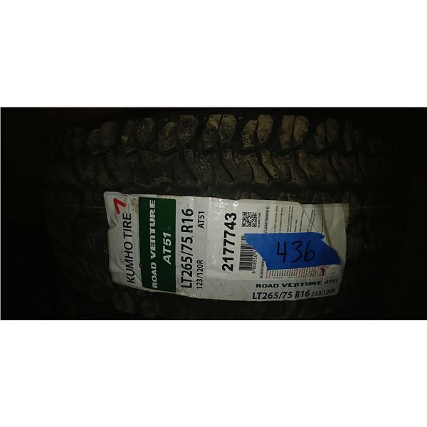 (4) KUMHO 265/70R16, 4 TIMES BID PRICE