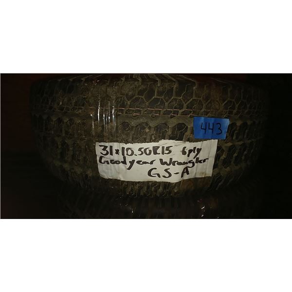 (1) GOODYEAR 31X10.50R15 LT