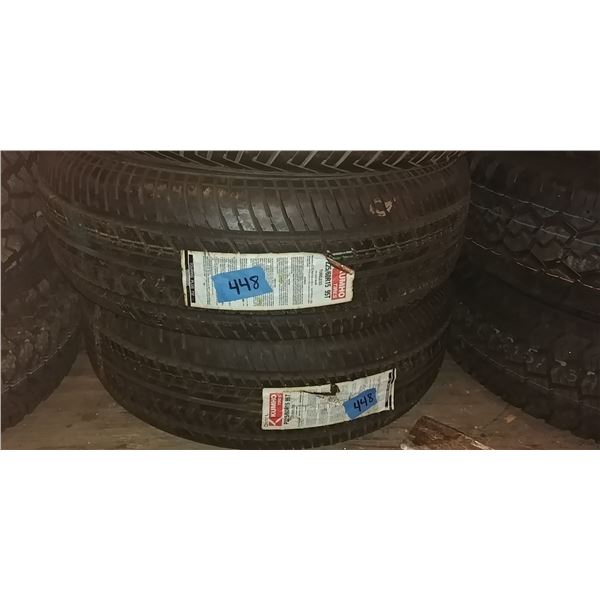 (2) KUMHO 225/60R15, 2 TIMES BID PRICE