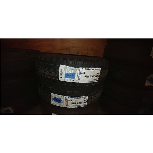 (2) TOYO 215/60R15, 2 TIMES BID PRICE