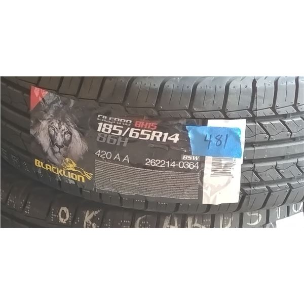 (2) BLACK LION  185/65R14