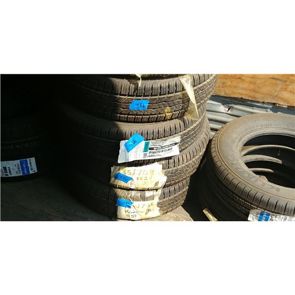 (4) KUMO 185R70R13, 4 TIMES BID PRICE