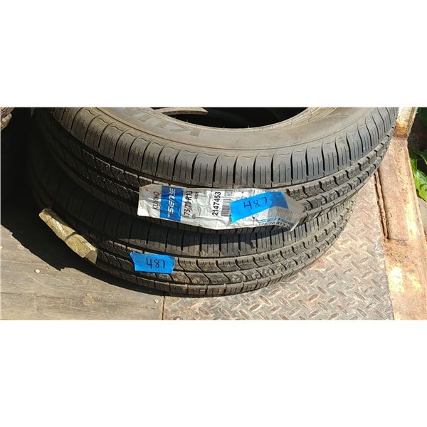 (2) KUMHO 175/70R13, 2 TIMES BID PRICE