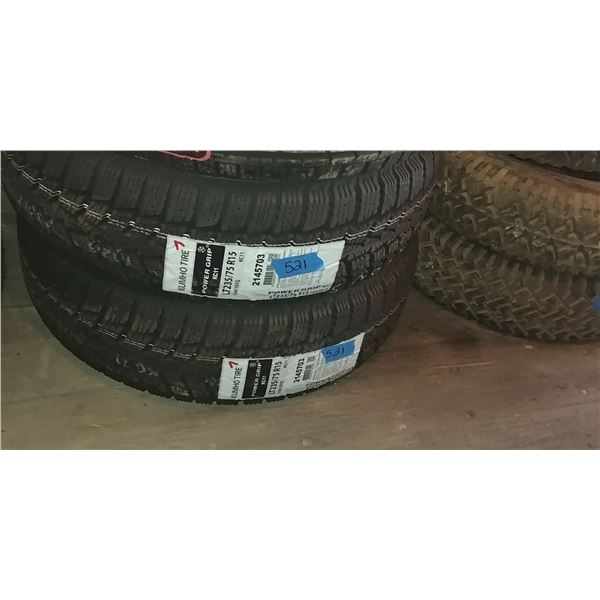 (2) KUMHO LT285/75R15, 2 TIMES BID PRICE