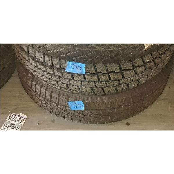 (2) TEMPRA 205/75R15 WINTERQUEST, 2 TIMES BID PRICE