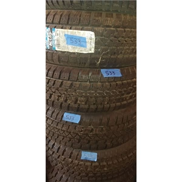(4) ARCTIC CLAW 205/60R15, 4 TIMES BID PRICE