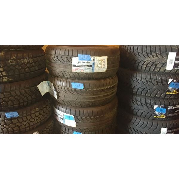 (3) KUMHO 195/55R15, 3 TIMES BID PRICE