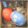 Image 1 : 2 hard hats, misc tools, accessories
