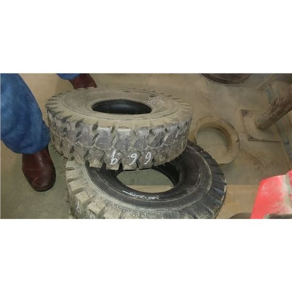 2 industrial tires 6.00/9