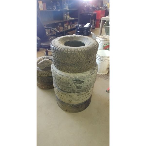 4 tires (3) 20.5/8/10 & (1) 18/9.50/8