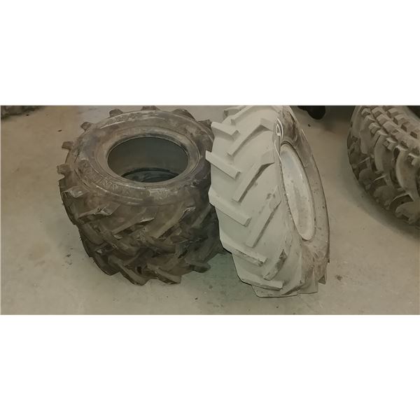 3 tires (2) 13/5.00/6, (1) 14/4.50/6