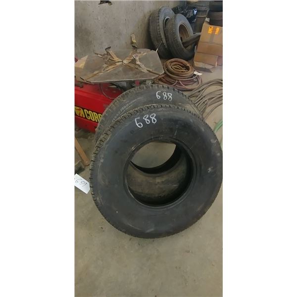 (2) 16" tires 235/85/16 & (1) 245/75/16