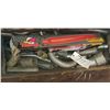 Image 1 : wooden crate of exhaust pipes & Thrush Muffler (new)