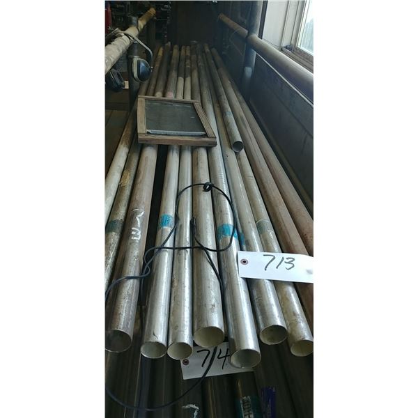 11 pcs 1 1/4 - 1 7/8" exhaust pipe 10'L