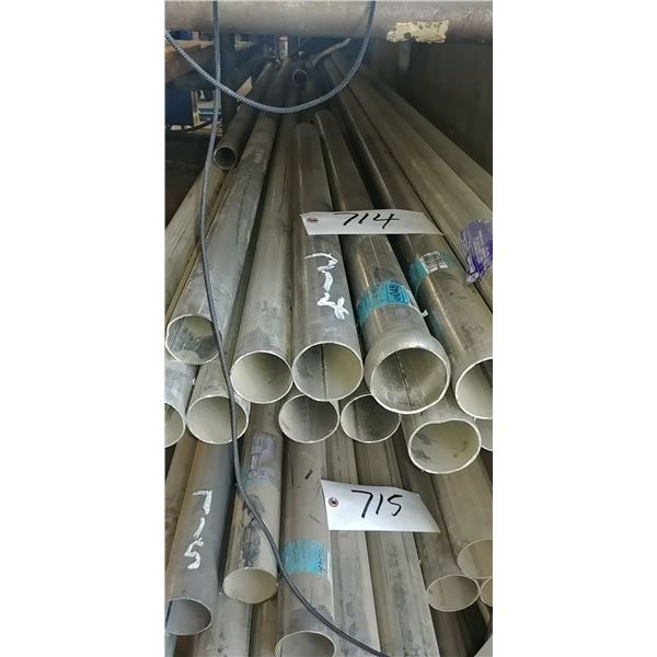 14 pcs 2 & 2 1/4" exhaust pipe 10'L