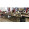 Image 1 : wooden work bench c/w contents