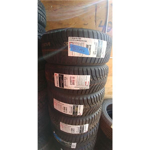 (4) KUMHO 205/55R16, 4 TIMES BID PRICE